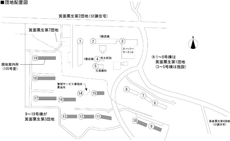 箕面粟生第3団地