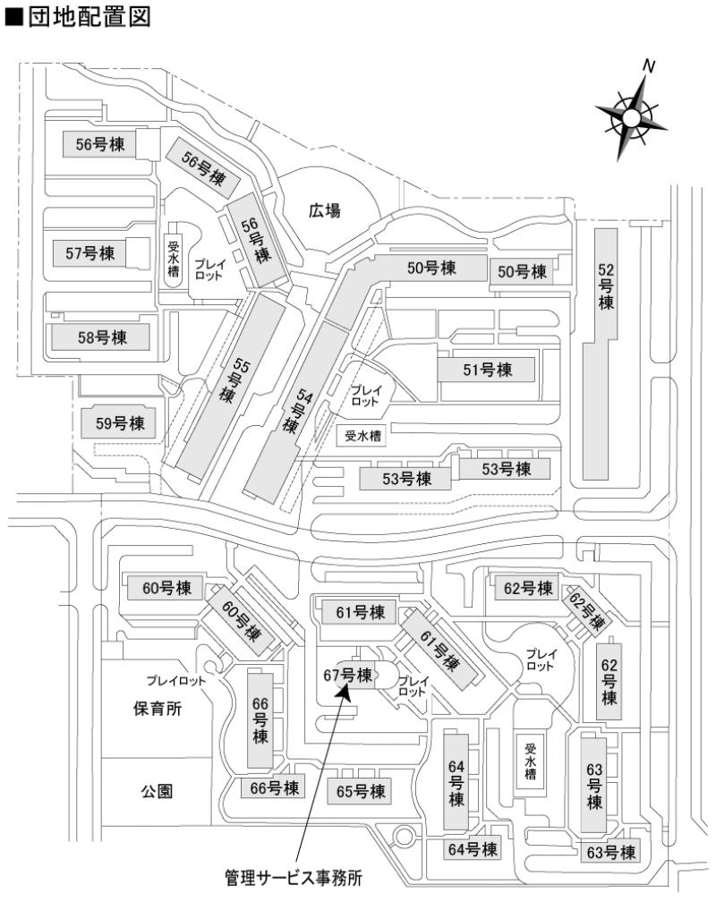 ポートアイランド団地敷地配置図